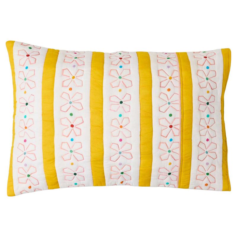 Kip&Co X Anna Spiro Daisy Chain Organic Cotton Quilted Pc 2P Std Set image number 0